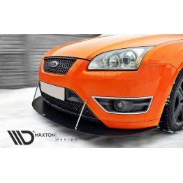 Накладка сплиттер на передний бампер на Ford Focus II ST